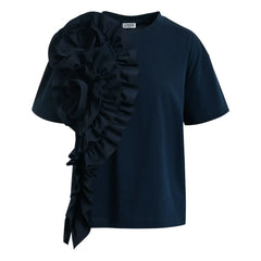 Essentiel Antwerp - Jidole Baumwoll-T-Shirt | Blau