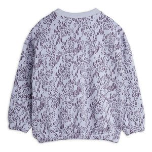 Mini Rodini - Sweatshirt aus Bio-Baumwolle mit Leopardenmuster | Lila