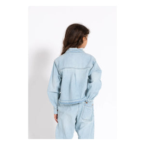 Finger in der Nase – Hena-Shirt | Gebleichter Denim