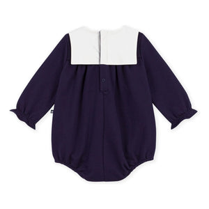 Petit Bateau - Druckknopfkragen Babyschutzanzug | Nachtblau
