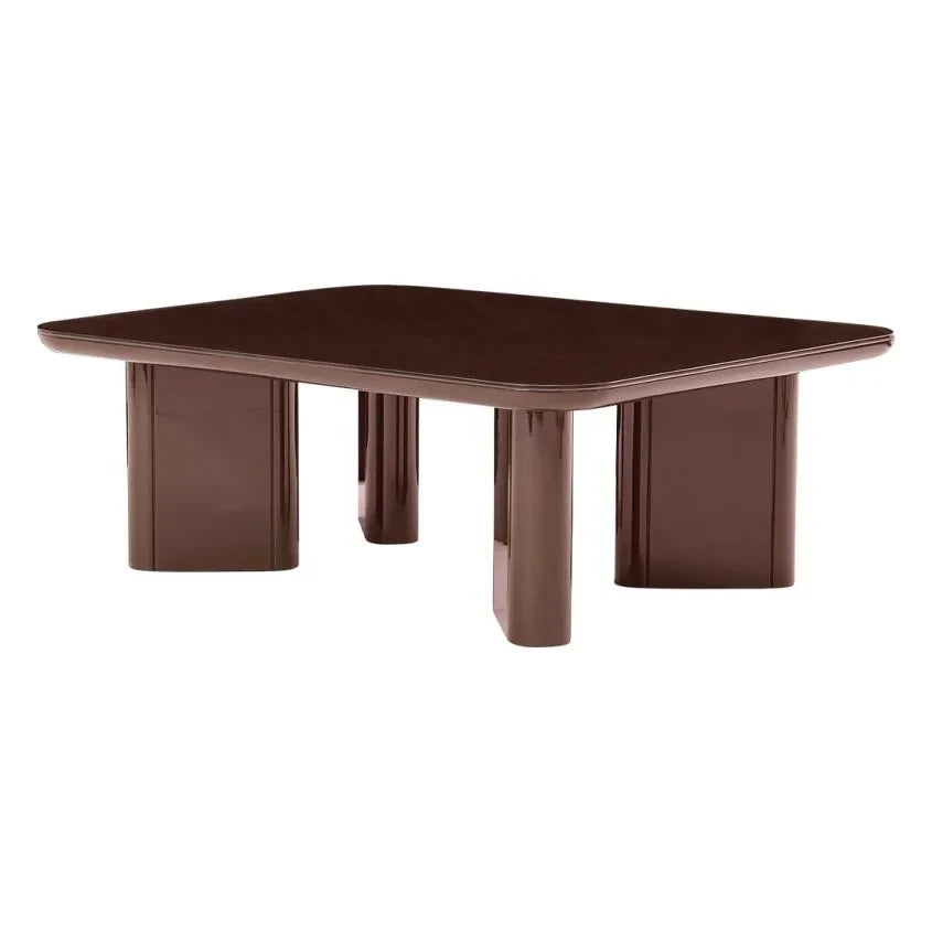 Gabrielle Paris - Thelma Polierter Holz-Couchtisch | Cranberry