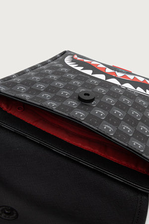 Sprayground - Graue Umhängetasche mit Haien aus Paris 910B9314NSZ
