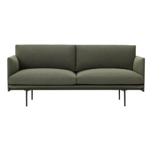 Muuto - Outline 2-Sitzer Sofa | Grün