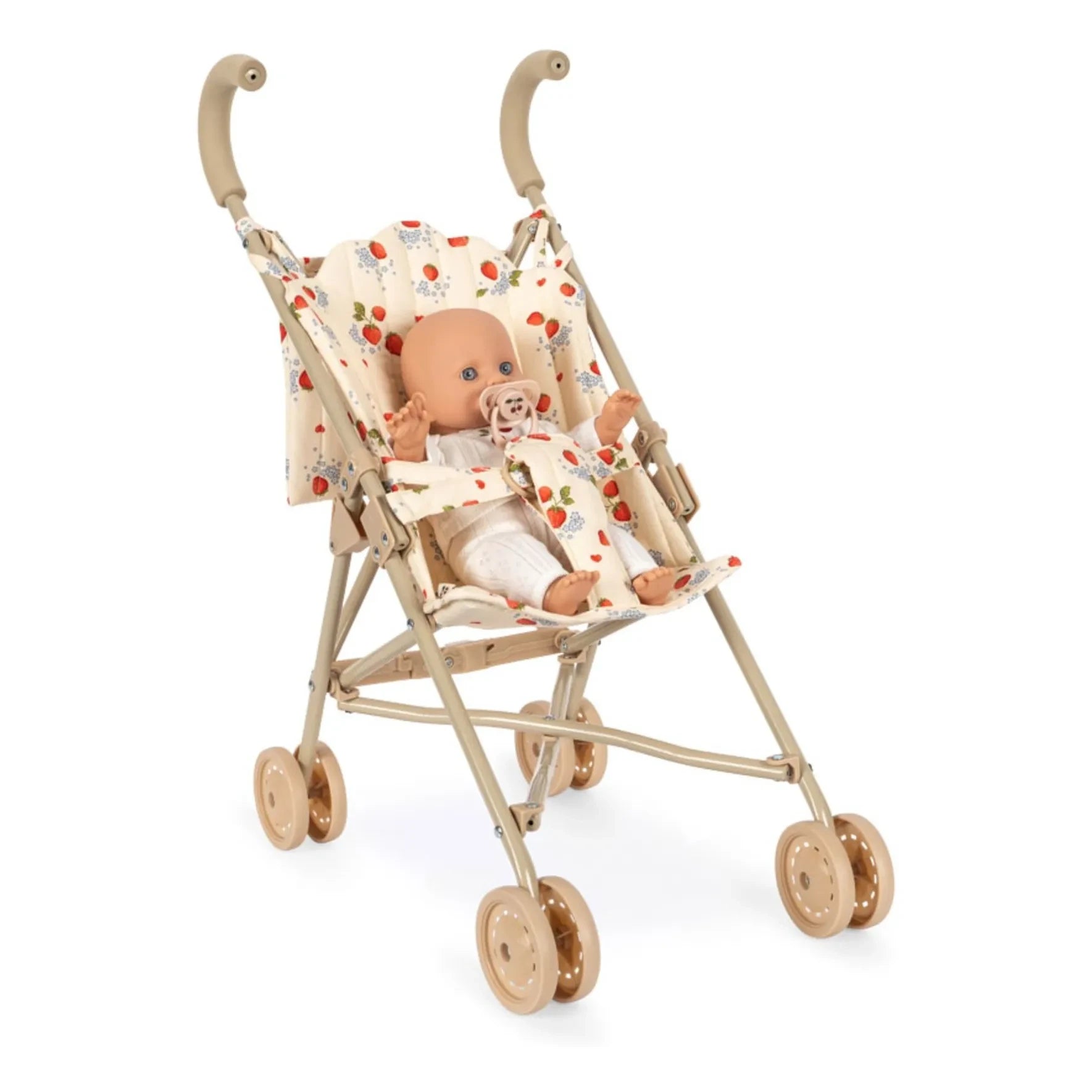Konges Sløjd - Konges Slojd x Smallable Exklusiv - Coco Puppe mit Kinderwagen | Ecru