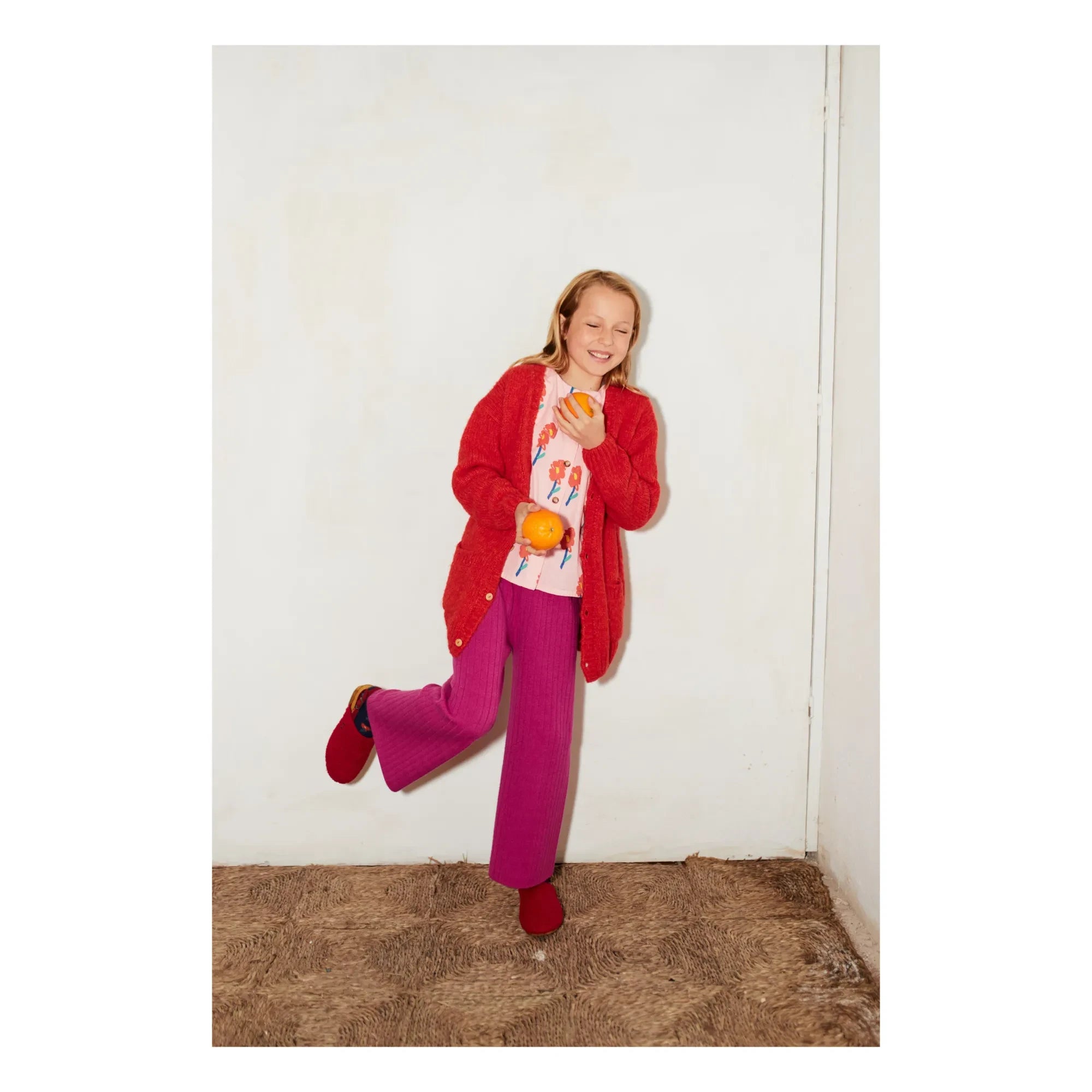 Bobo Choses - Kunstfell-Pantoffeln | Rot
