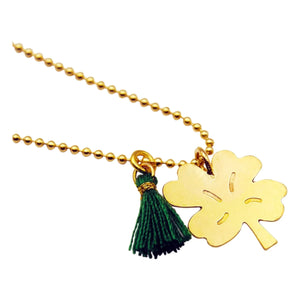 Adorabili - Kleeblatt-Halskette | Gold