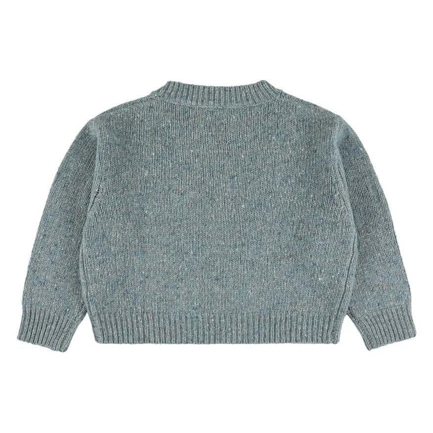 Morley - Zed mercerisierter Merinowollpullover | Grau-Blau