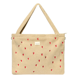 Studio Noos - Hearts Wickeltasche | Ecru