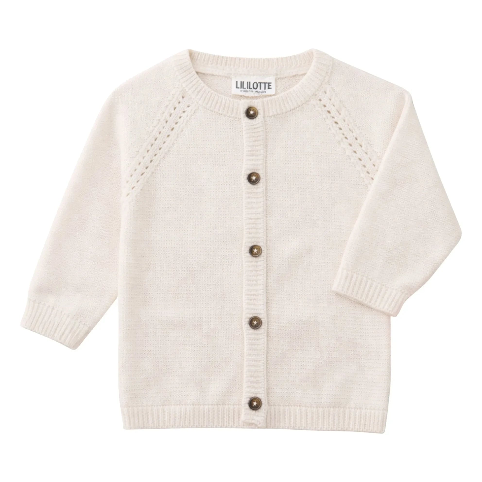 Lililotte - Victoria Mini Bio-Baumwoll-Cardigan | Ecru
