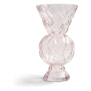&Klevering - Kosmetik-Vase aus Glas in Diamantform | Rosa
