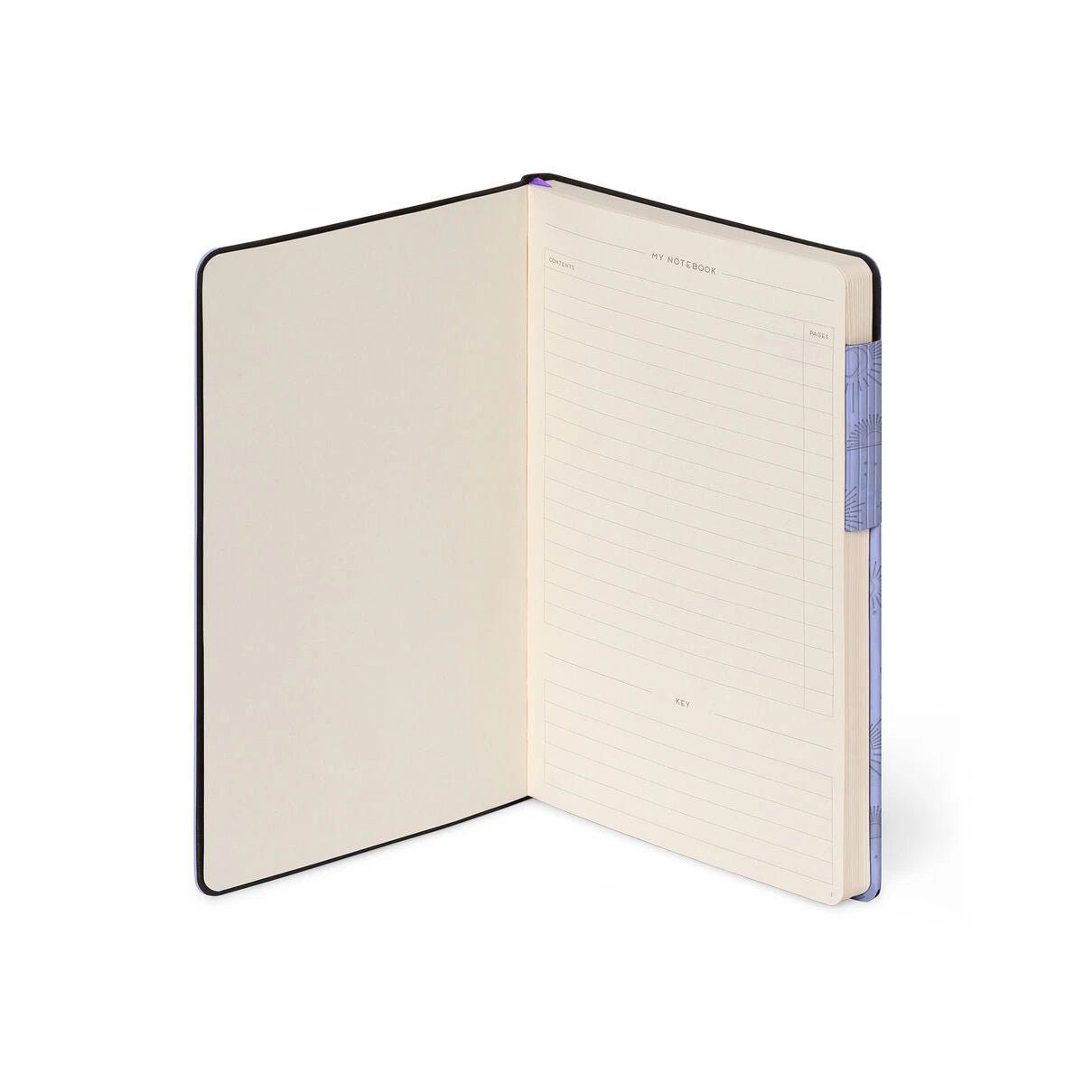 Legami - Liniertes Notizbuch mit monochromem Softcover - Cosmic Lilac - Mein Notizbuch
