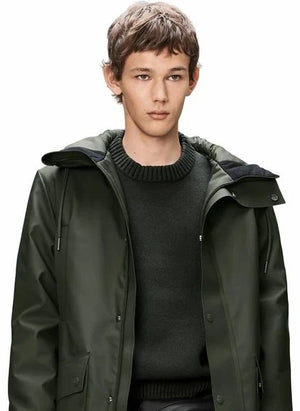 Rains - Langer Parka Nome W3T3 | Dunkelgrün