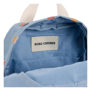 Bobo Choses - Bio-Baumwoll-Rucksack mit Strichfigur | Jeansblau