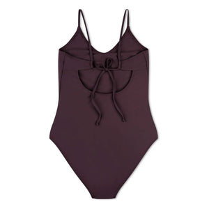 Matona - 1-teiliger V-Ausschnitt Jersey Recycelte Fasern | Aubergine