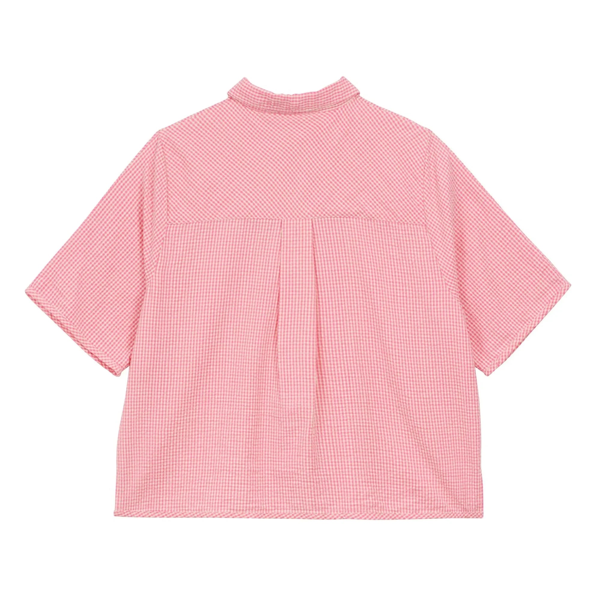 a.p - Gestreiftes Baumwollhemd | Rosa