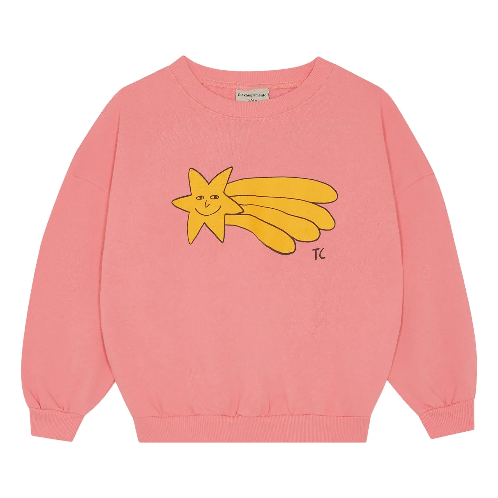 The Campamento - Etoile Filante Oversize Sweat Bio-Baumwolle | Zuckerrosa