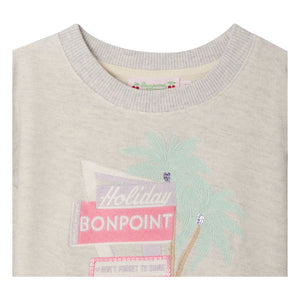 Bonpoint - Tayla Sweatshirt aus Bio-Baumwolle | Heather grey