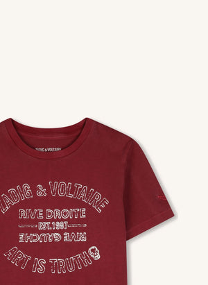 Zadig & Voltaire - Voltaire Paris T-Shirt aus Bio-Baumwolle | Weiß