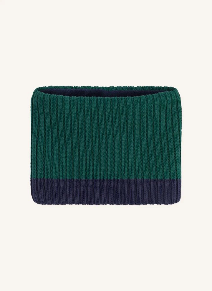 Petit Bateau - Zweifarbiger Choker aus Bio-Baumwolle | Grün