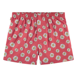 Pockies - Boxershorts mit roten Blumen | Rot