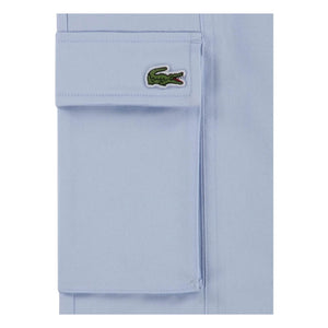 Lacoste – Cargohose aus Bio-Baumwolle mit Gummizugbund | Hellblau