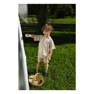 Bayiri - Little Fish Bio-Baumwoll-Shorts | Grau
