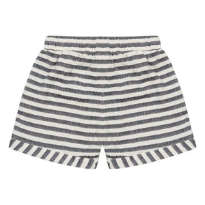 Donsje – Kaatio Gestreifte Shorts aus Bio-Baumwolle | Marineblau