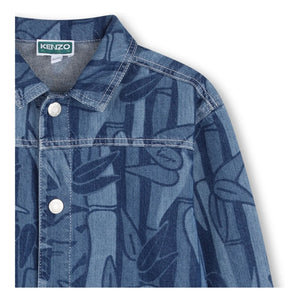 Kenzo - Eden Jungle Bamboo Denim Jacke | Blau