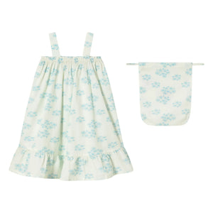 Tinycottons - Kleid mit Blumenmuster | Weiß