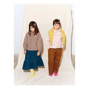 Tangerine - Oversize Yakalı Bluz | Bej