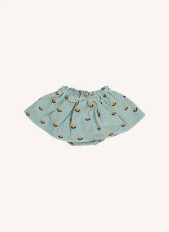 Búho - Etek Naïf Organik Pamuk | Sedir Yeşili