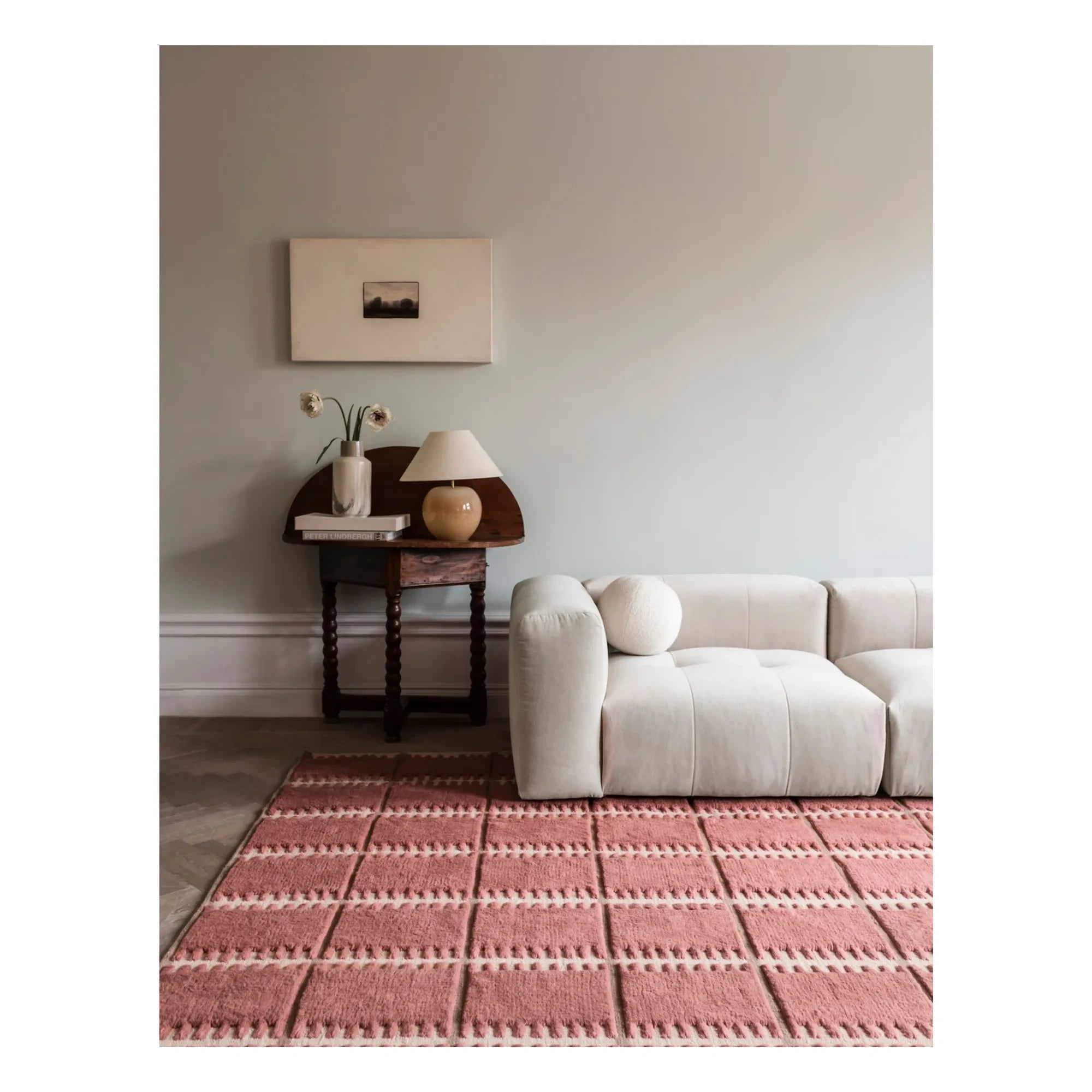 Layered - Wollteppich Lilly | Rosa