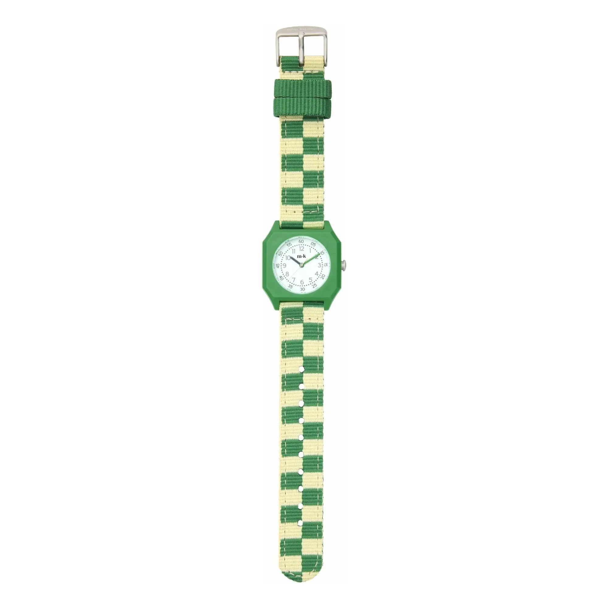 Mini Kyomo - Damier Summer Grass Uhr | Grün