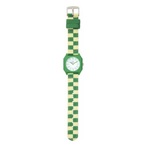 Mini Kyomo - Damier Summer Grass Uhr | Grün