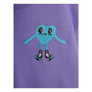 Mini Rodini - Sweat Heart Bio-Baumwolle | Lila