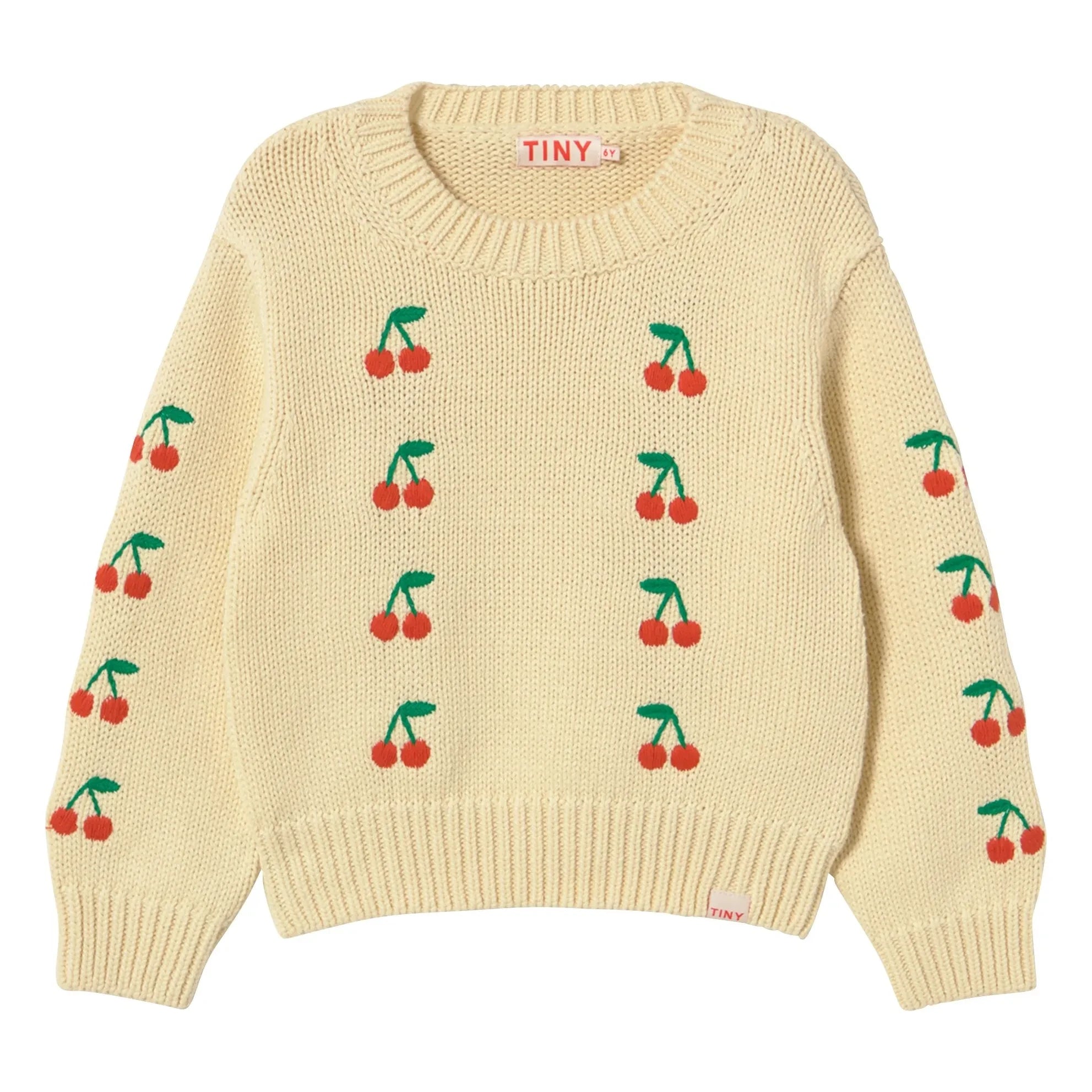 Tinycottons - Cherry Pullover | Blassgelb
