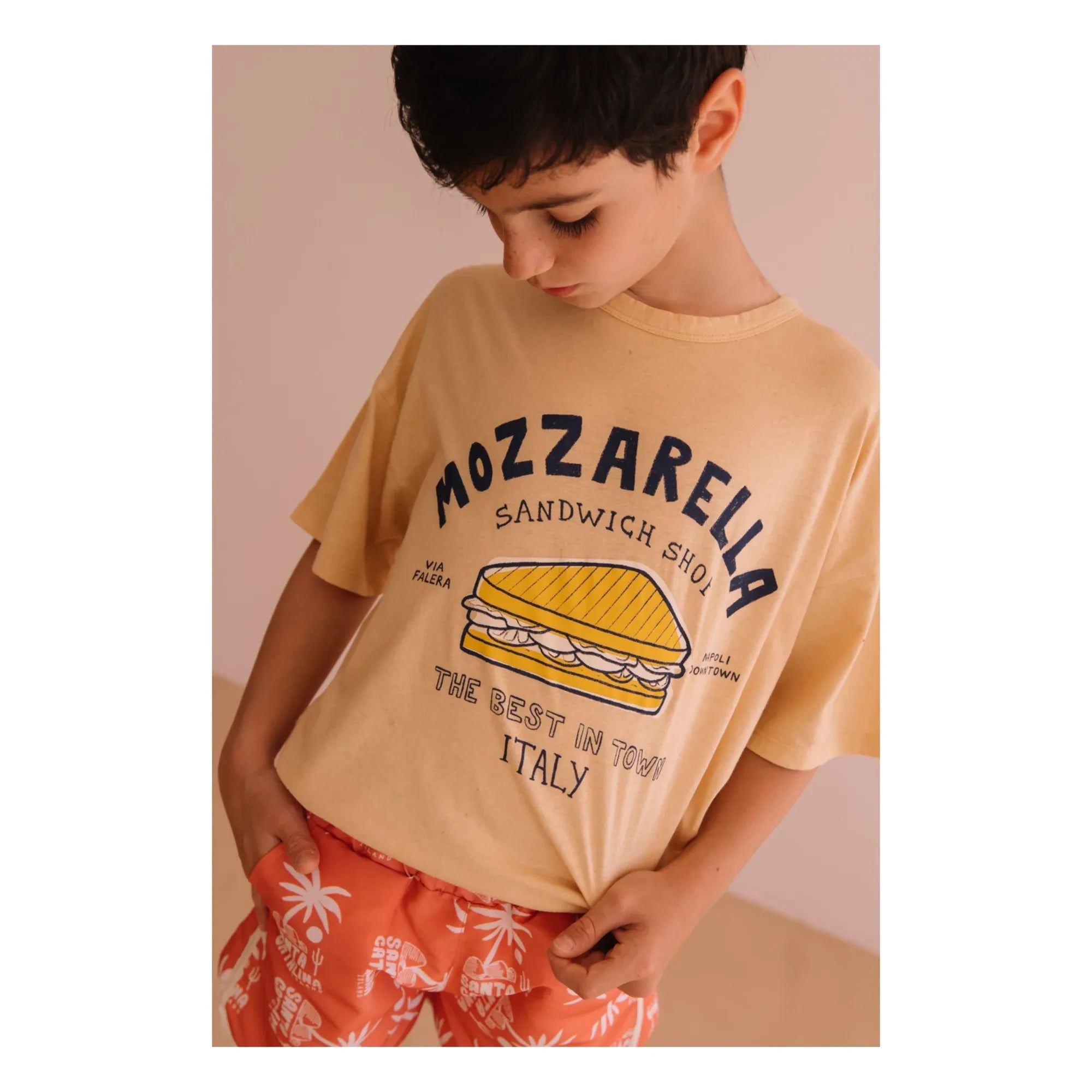We Are Kids - Dylan Mozzarella Bio-Baumwoll-T-Shirt | Beige