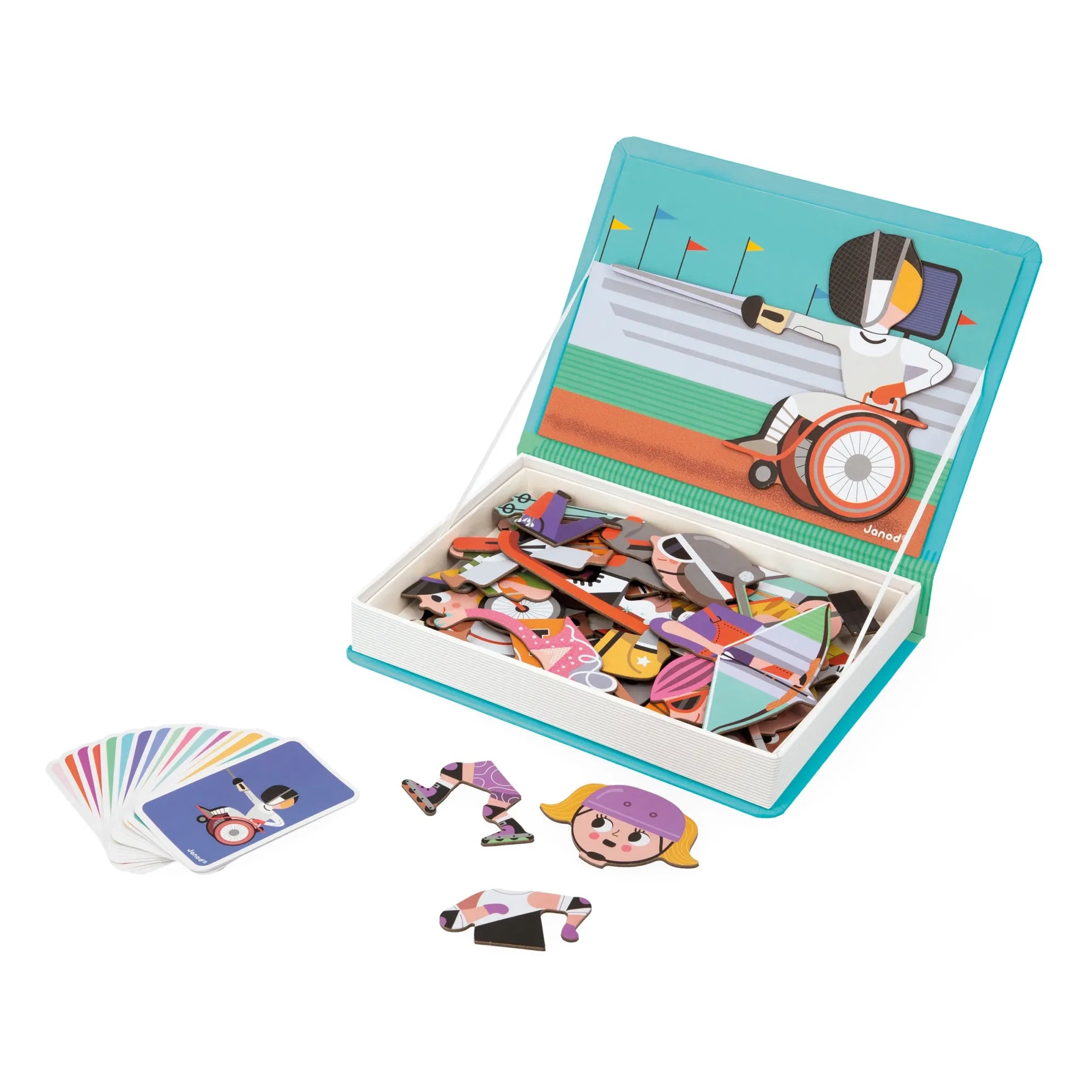 Janod - Magneti'Book Spiel - Sport