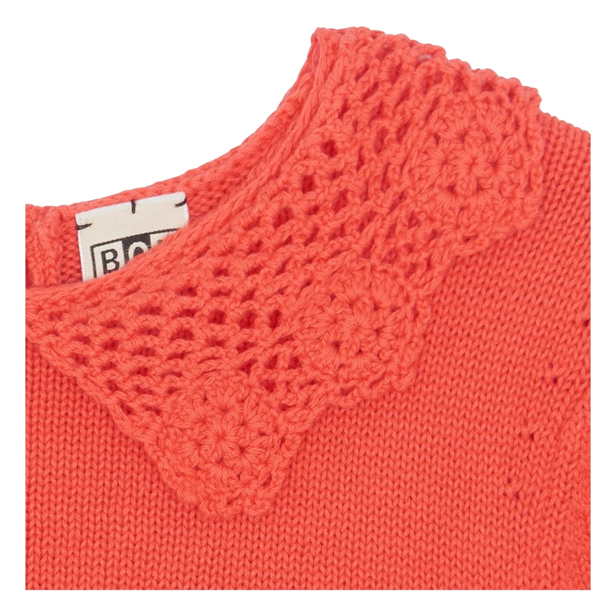 Bonton - Niko Kurzarm-Claudine-Kragenpullover | Rot