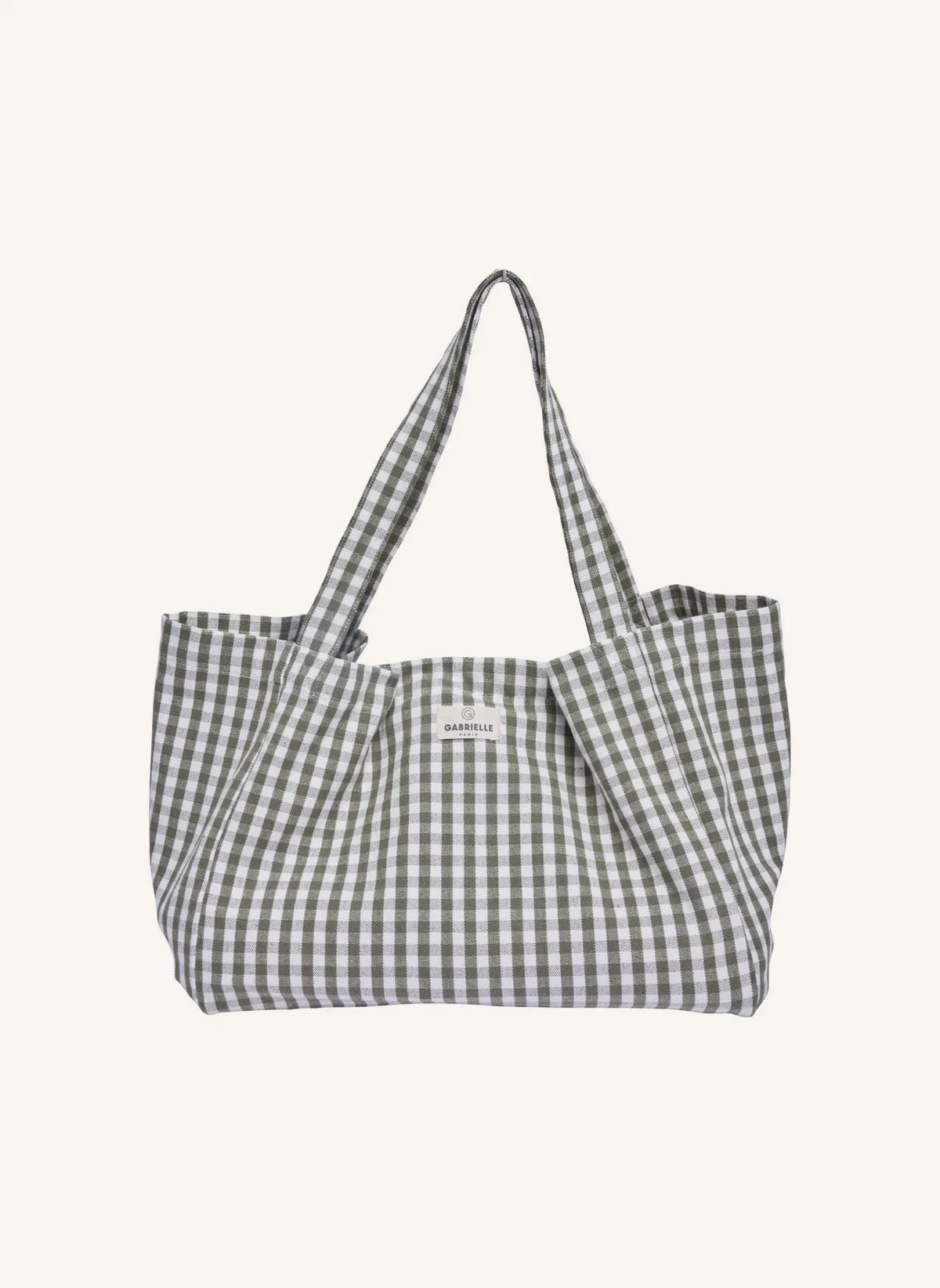 Gabrielle Paris - Vichy-Einkaufstasche | Khaki
