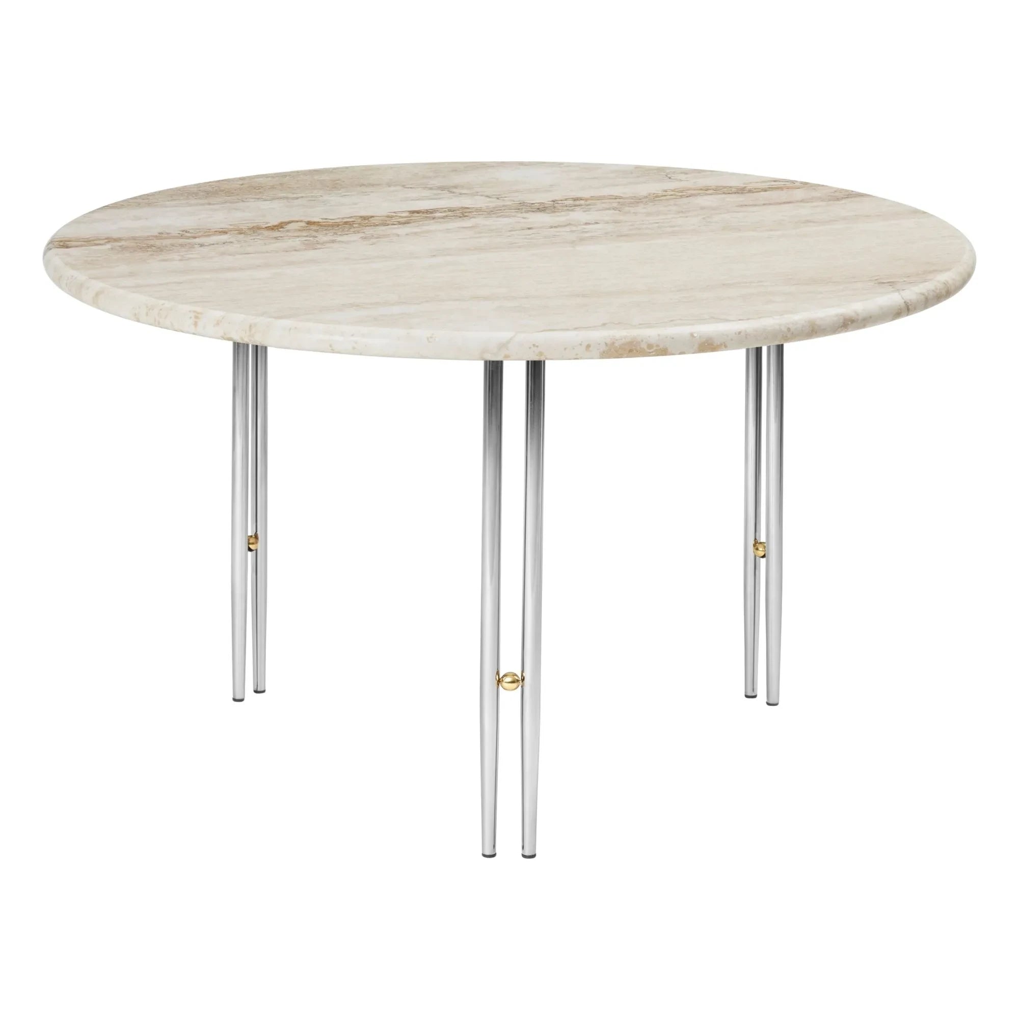 Gubi - IOI Couchtisch Chromfuß D70 cm, GamFratesi | Chrom