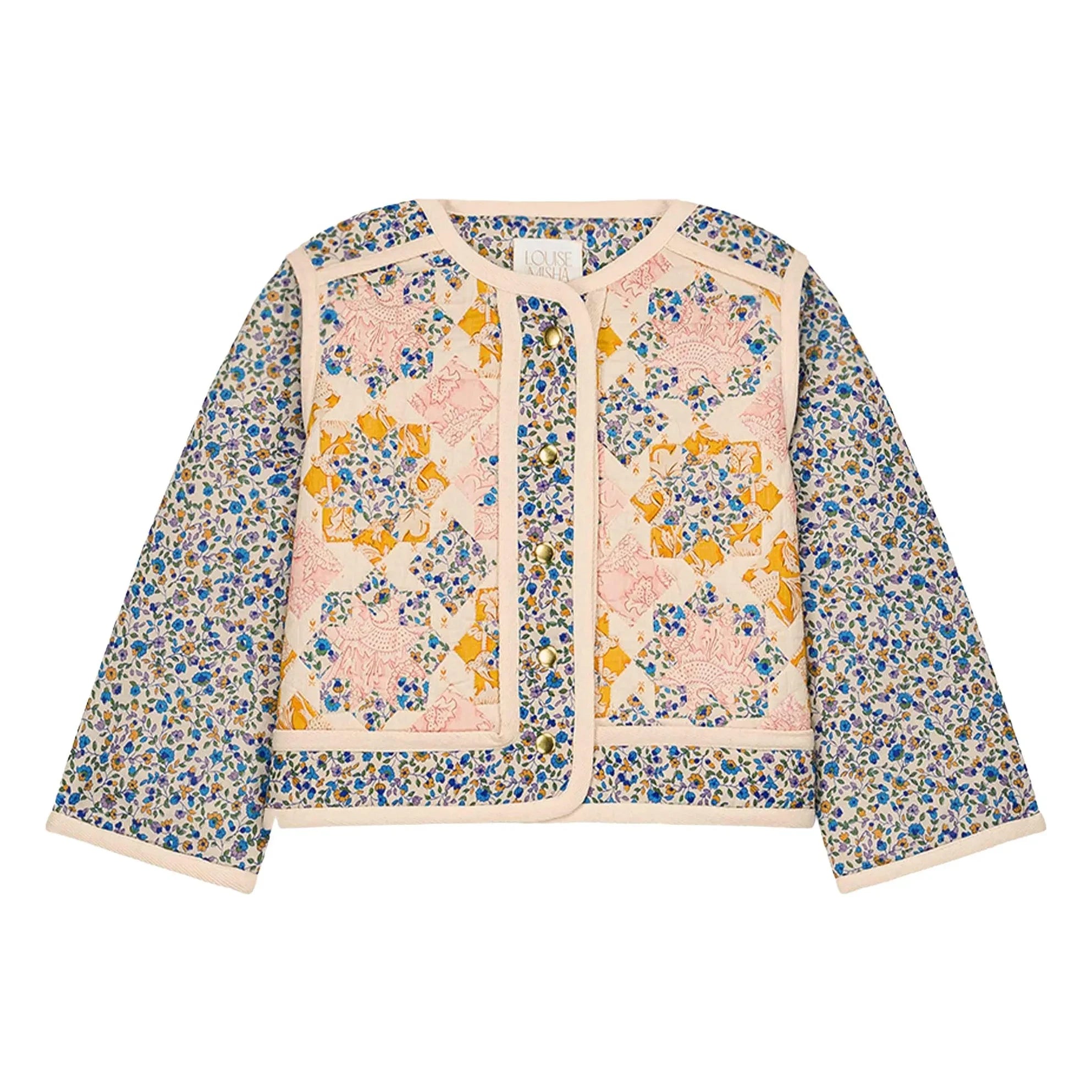 Louise Misha - Orishane Patchwork Steppjacke | Blau