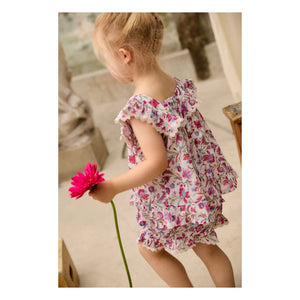 Louise Misha – Inessa Fleurie Bluse aus Bio-Baumwolle | Creme
