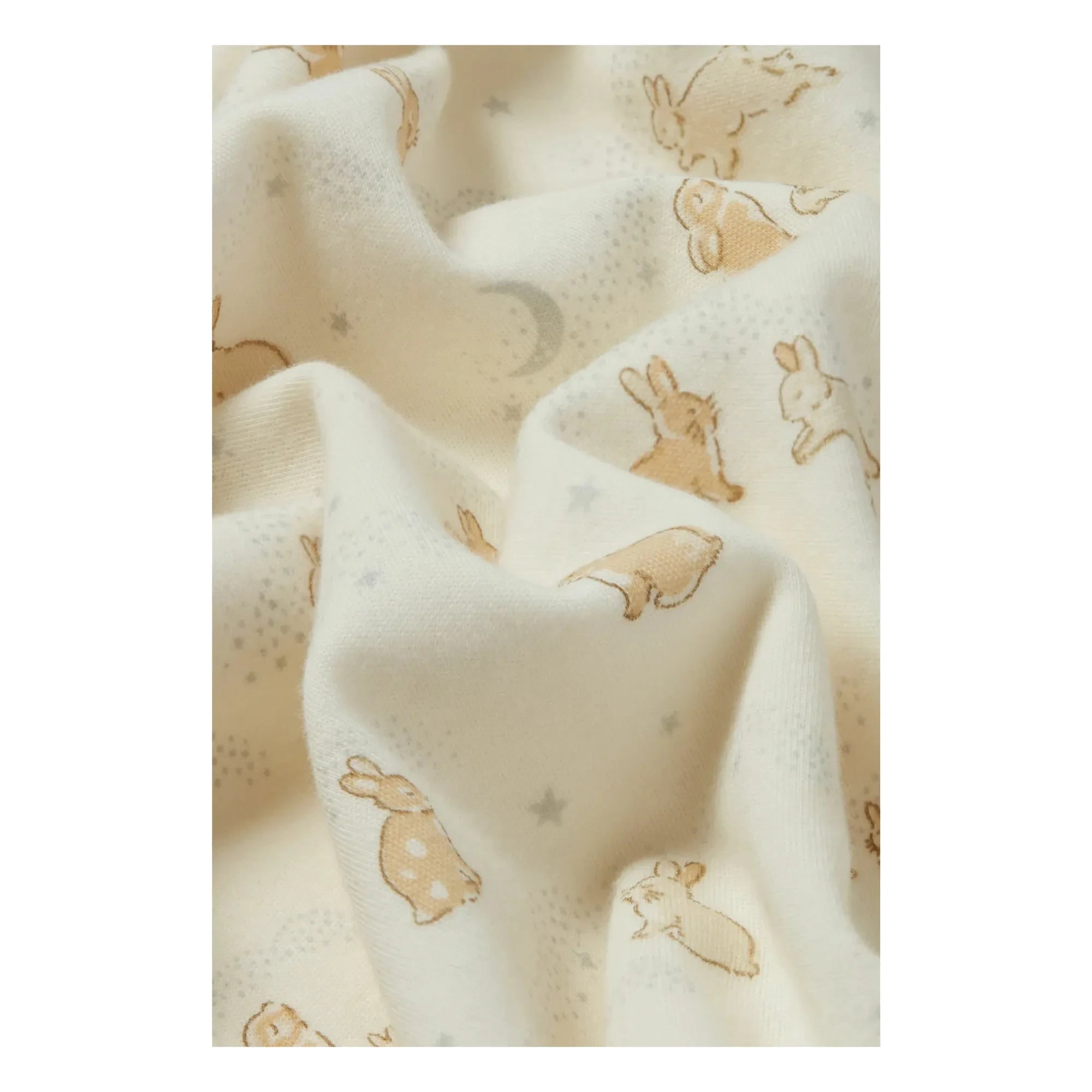 Sleepy Doe - Pyjama mit Hasenmotiv aus Bio-Baumwolle | Ecru