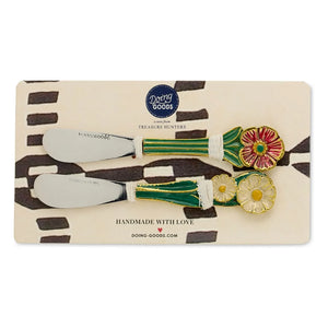 Doing Goods - Posy Butter Knife - 2er Set | Grün