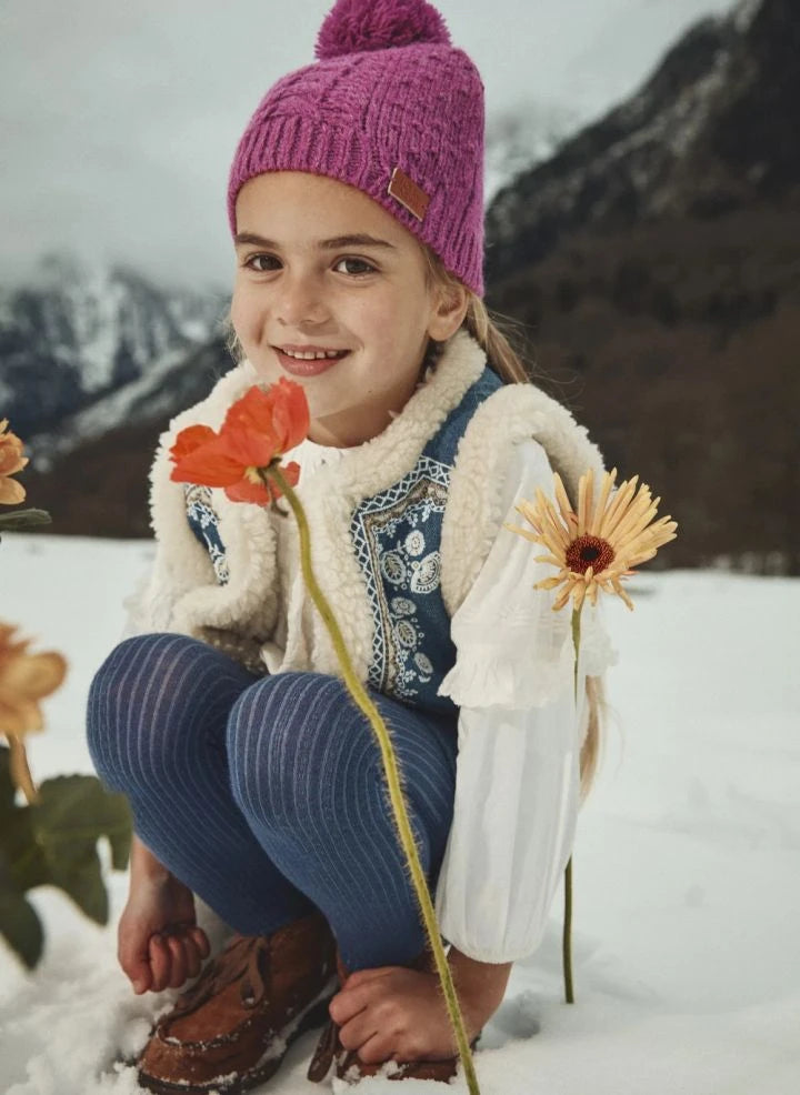 Louise Misha - Wolle Pompon Mütze | Framboise