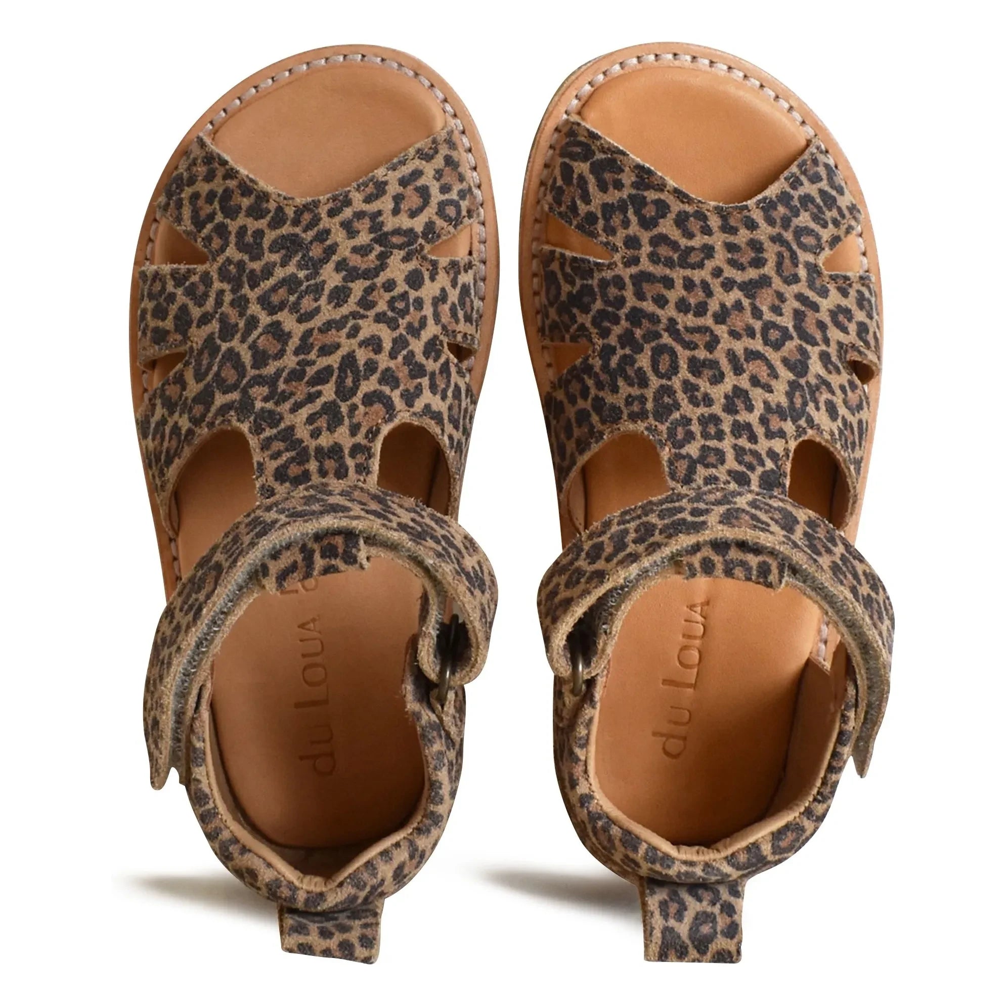 du Loua - Du Eden Leo-Wildleder-Sandalen | Braun