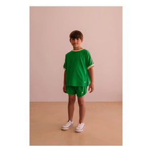 We Are Kids - Taylor Kontrast Bio-Baumwoll-T-Shirt | Meadow Green