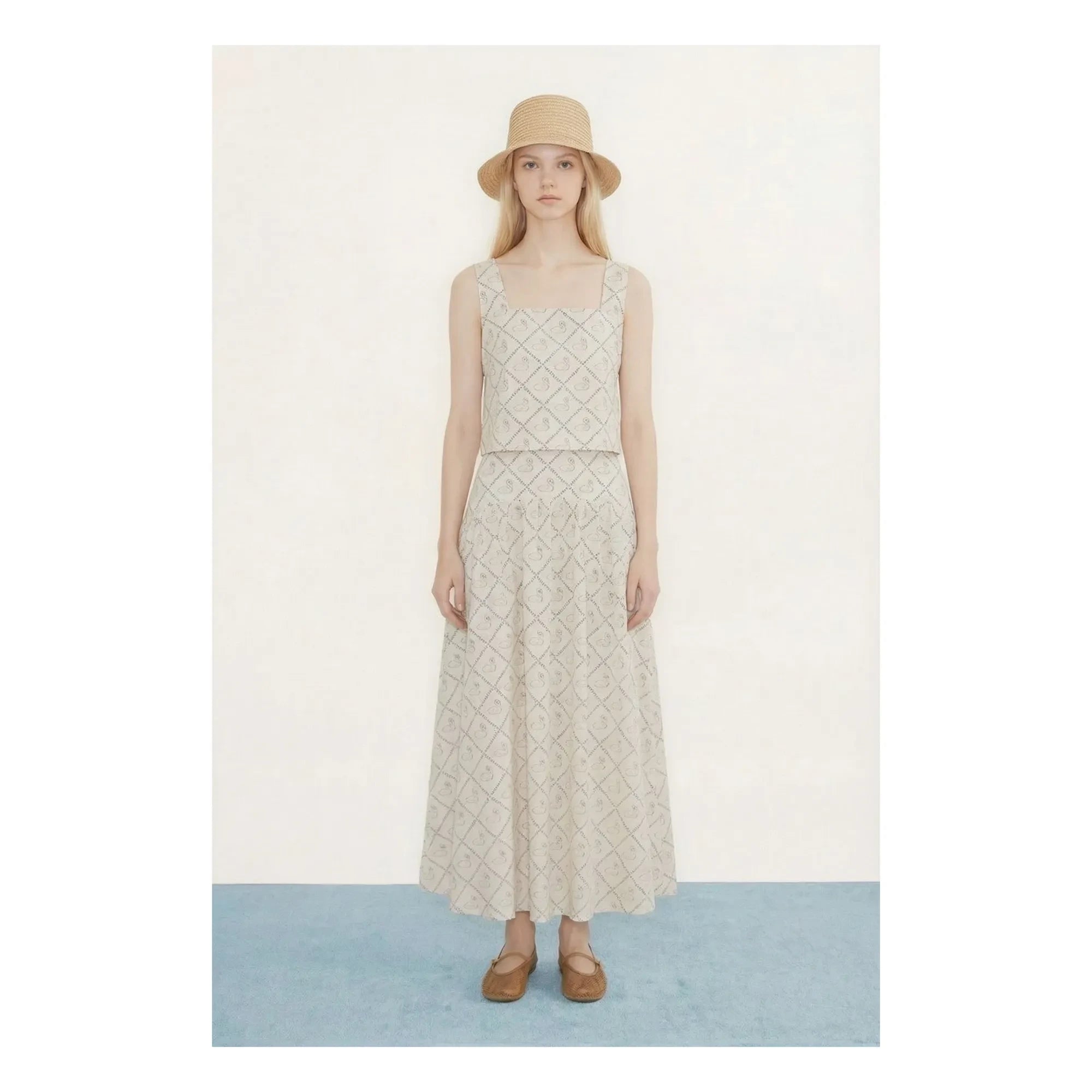 The Tiny Big Sister - Baumwoll-Schwanenrock | Beige