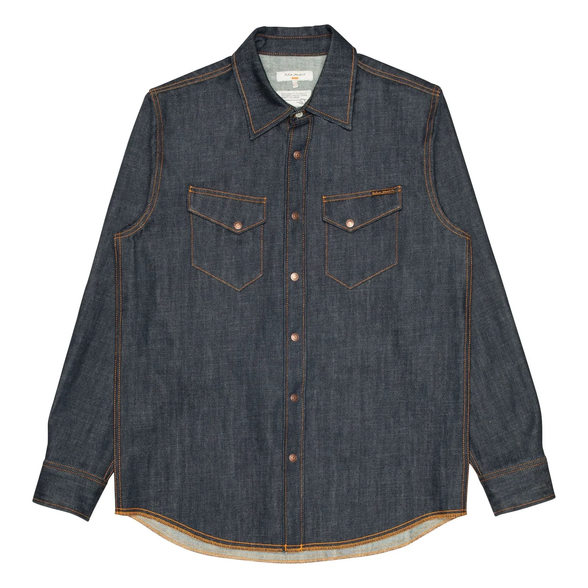 Nudie Jeans - Gunnar Dry Streaky Hemd | Dunkelblau